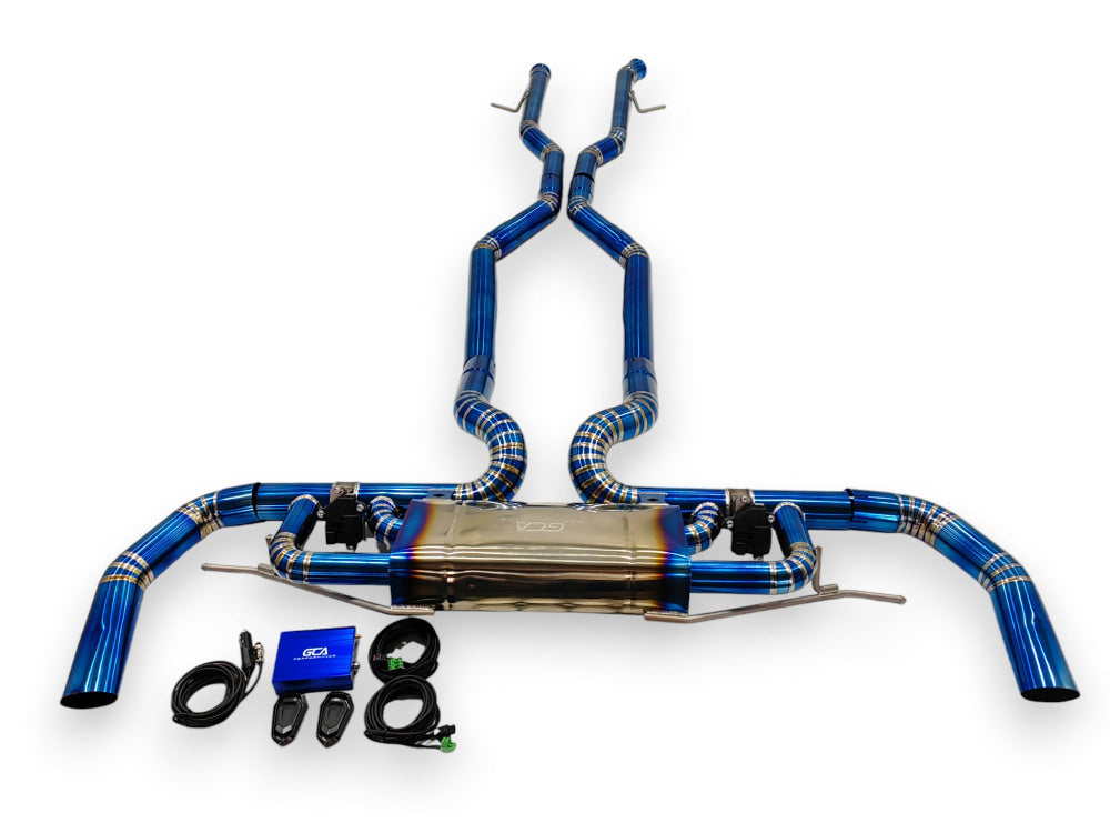 2016-2019 Mercedes Gle 63 Amg Valved Sport Exhaust System | W166 Titanium / Chrome Tips